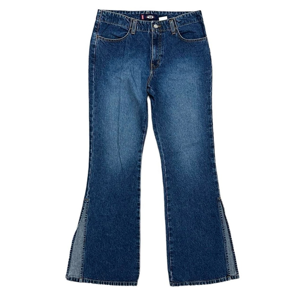 NWOT Bongo Y2K Vintage Mid Rise Flare Jeans 100% Cotton Size 9